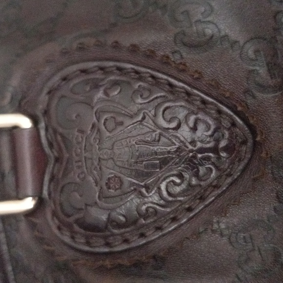 Authentic Gucci GG Monogram Supreme Guccissima Leather Tassels Tribeca Tote Bag - Picture 5 of 12